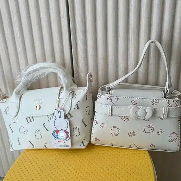 [BUNJANG] Miffy x Hello Kitty Handbag Set with Mini Doll or Coin Purse / 미피 + 헬로키티 감성 핸드백 세트 구매 시 미니인형 or 동전지갑 택1