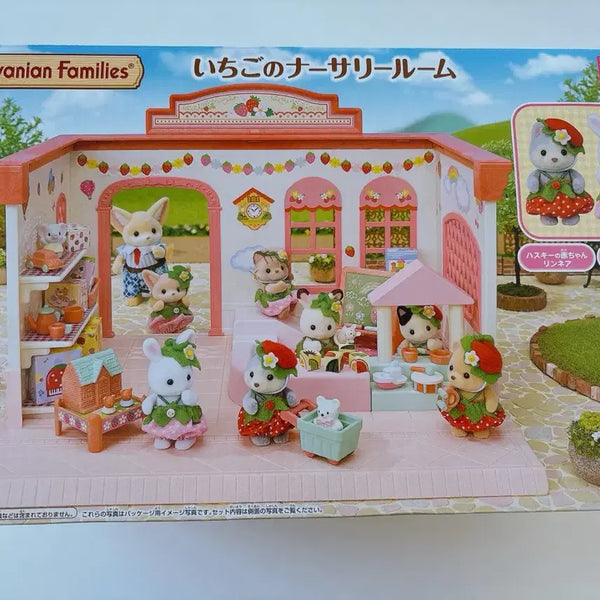 [BUNJANG] Sylvanian Families Strawberry Room Nursery Room (Doll Not Included) / 실바니안 딸기방 너서리룸(인형미포함)