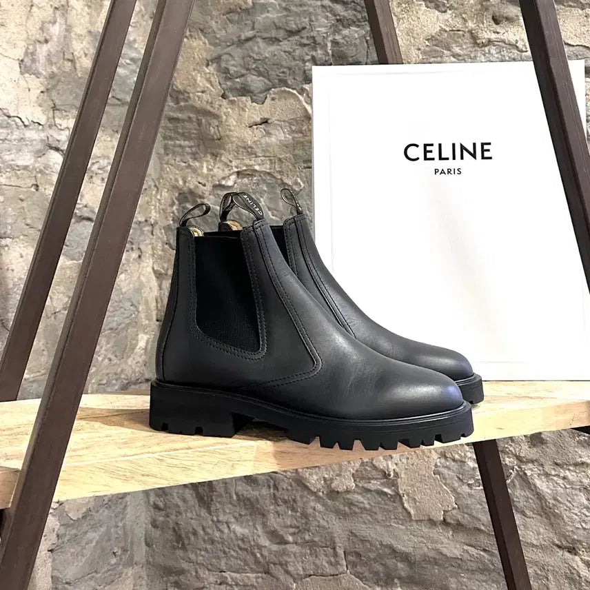 [BUNJANG] Celine Margaret Chelsea Boots Black / 셀린느 마가렛 첼시 부츠 블랙 42.5