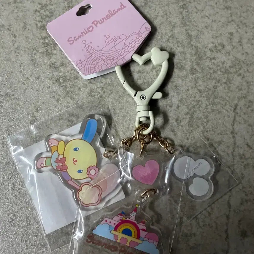 [BUNJANG] Sanrio Puroland Acrylic Keyring Usahana / 산리오 퓨로랜드 아크릴 키링 우사하나