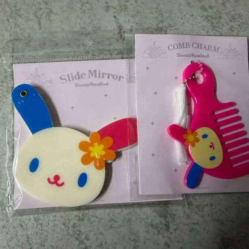 [BUNJANG] Sanrio Puroland Comb and Mirror Set (Usahana) / 산리오 퓨로랜드 빗,거울세트 우사하나