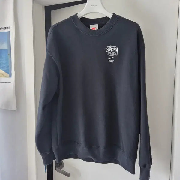 [BUNJANG] Nike Stussy Collaboration Sweatshirt Black (M) / [M] 나이키 스투시 나투시 맨투맨 블랙