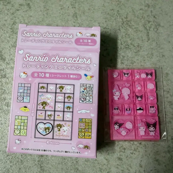 [BUNJANG] Sanrio Trading Mini Tile Random Sticker Secret Kuromi & My Melody & Piano / 산리오 트레이딩 미니타일 랜덤 스티커 시크릿 쿠로미&마멜&피아노