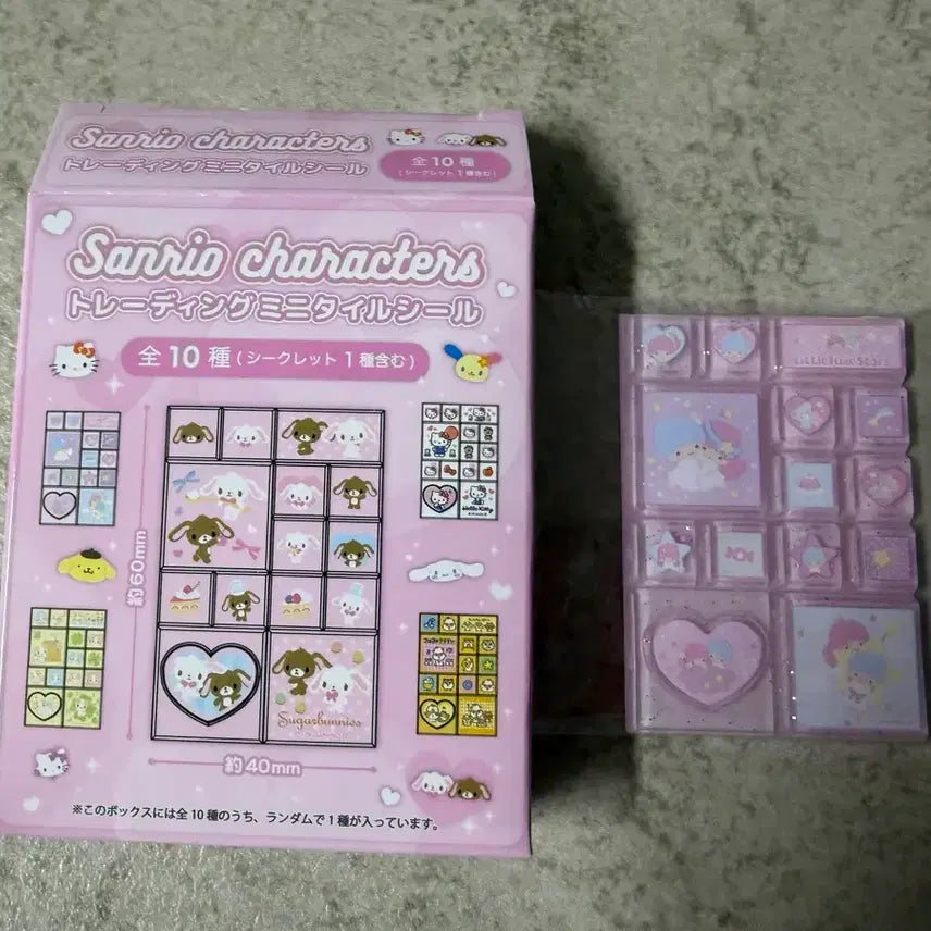 [BUNJANG] Sanrio Trading Mini Tile Random Sticker Kikilala / 산리오 트레이딩 미니타일 랜덤 스티커 키키라라