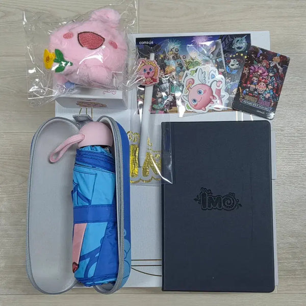 [BUNJANG] Com2uS I.M.O 20th Anniversary Goods Package / 컴투스 아이모 20주년 굿즈 패키지 -우양산, 다이어리, 인형, 볼펜 등