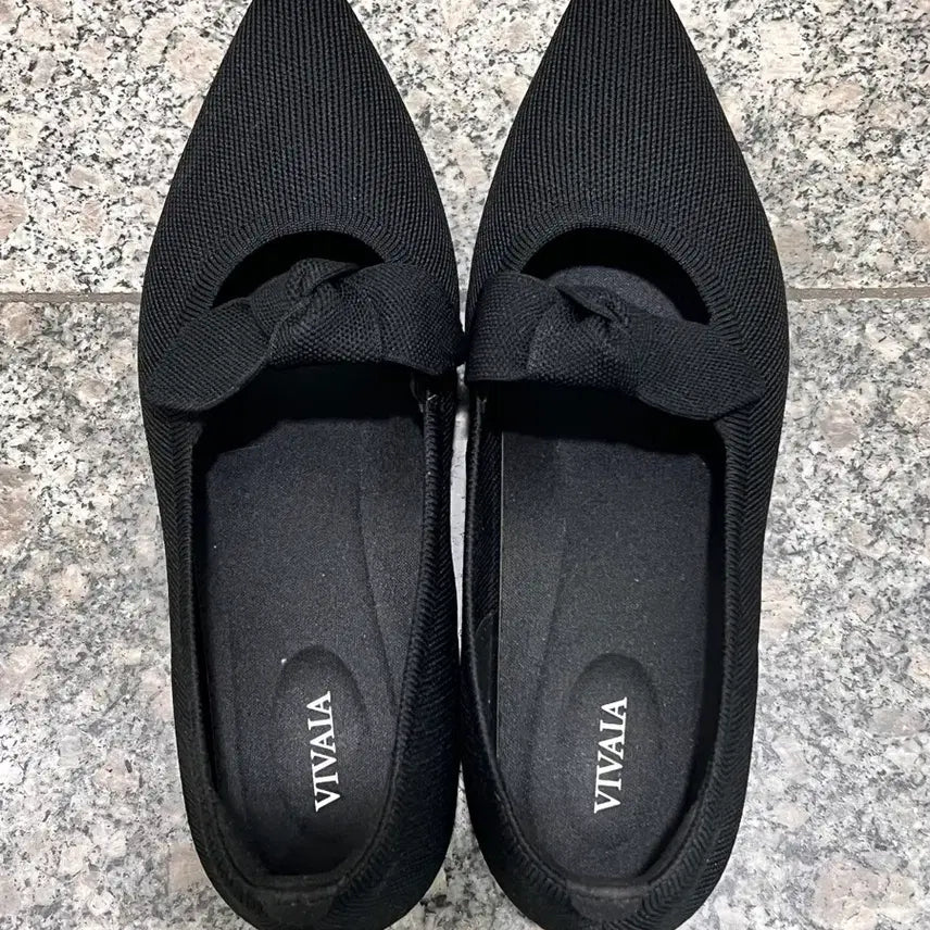 [BUNJANG] VIVAIA Addriane Daily Ribbon Flats Black / VIVAIA 비바이아 Addriane 아드리안 데일리 리본 플랫 블랙