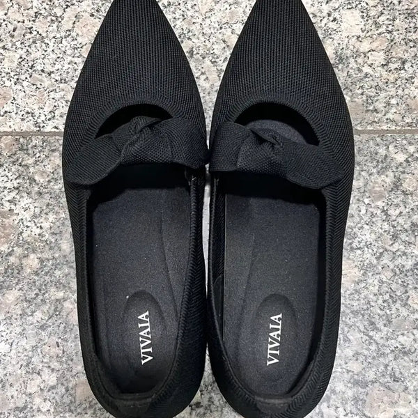 [BUNJANG] VIVAIA Addriane Daily Ribbon Flats Black / VIVAIA 비바이아 Addriane 아드리안 데일리 리본 플랫 블랙