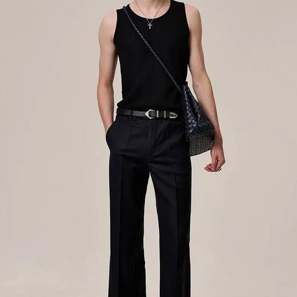 [BUNJANG] FUEAROME DudeNine Crochet Sleeveless Top Black XL / 퓨에르옴므 듀드나인 캐리오버 크로셰 슬리브리스 나시 민소매 블랙 XL
