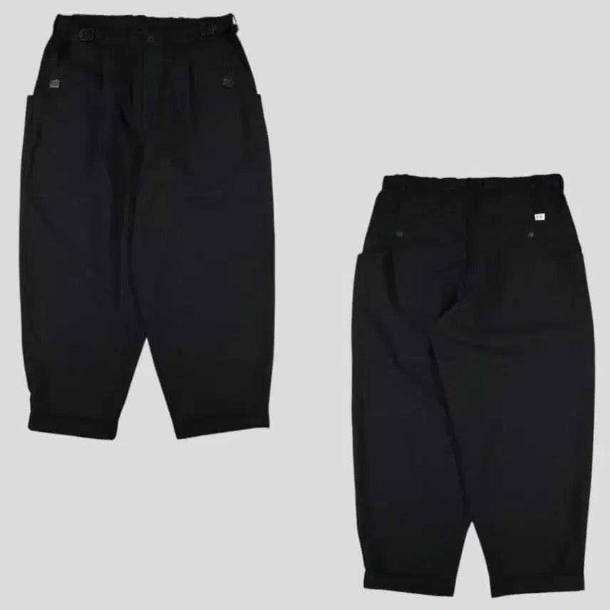[BUNJANG] F/CE. Black Side-cinch Roll-up Balloon Fit Tactical Trousers / F/CE 에프씨이 JP 블랙 사이드신치 롤업 벌룬핏 택티컬 트라우저 슬랙