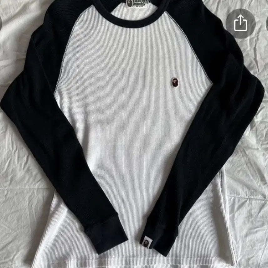 [BUNJANG] Bape Waffle Cut Sew T-Shirt / Bape 와플 컷소우