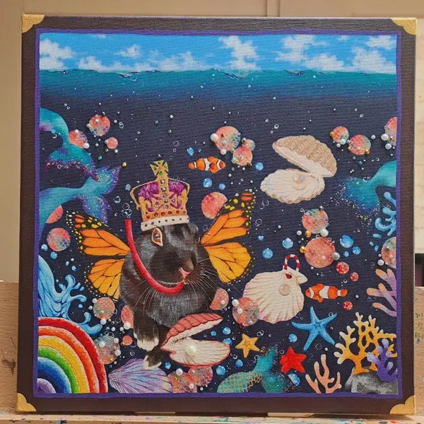 [BUNJANG] Rabbit and Sea Acrylic Picture Frame / 토끼와 바다 아크릴 그림액자입니다