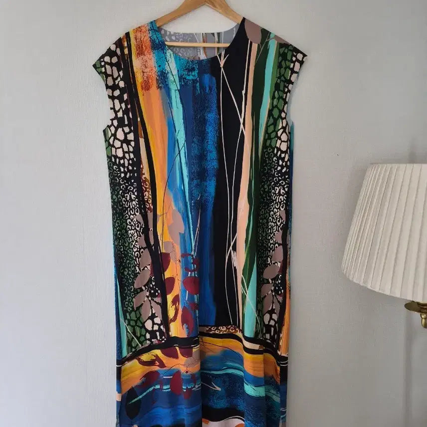 [BUNJANG] Diastory Sleeveless Pattern Dress / [디아스토리]패턴 민소매 원피스 화려한 색감
