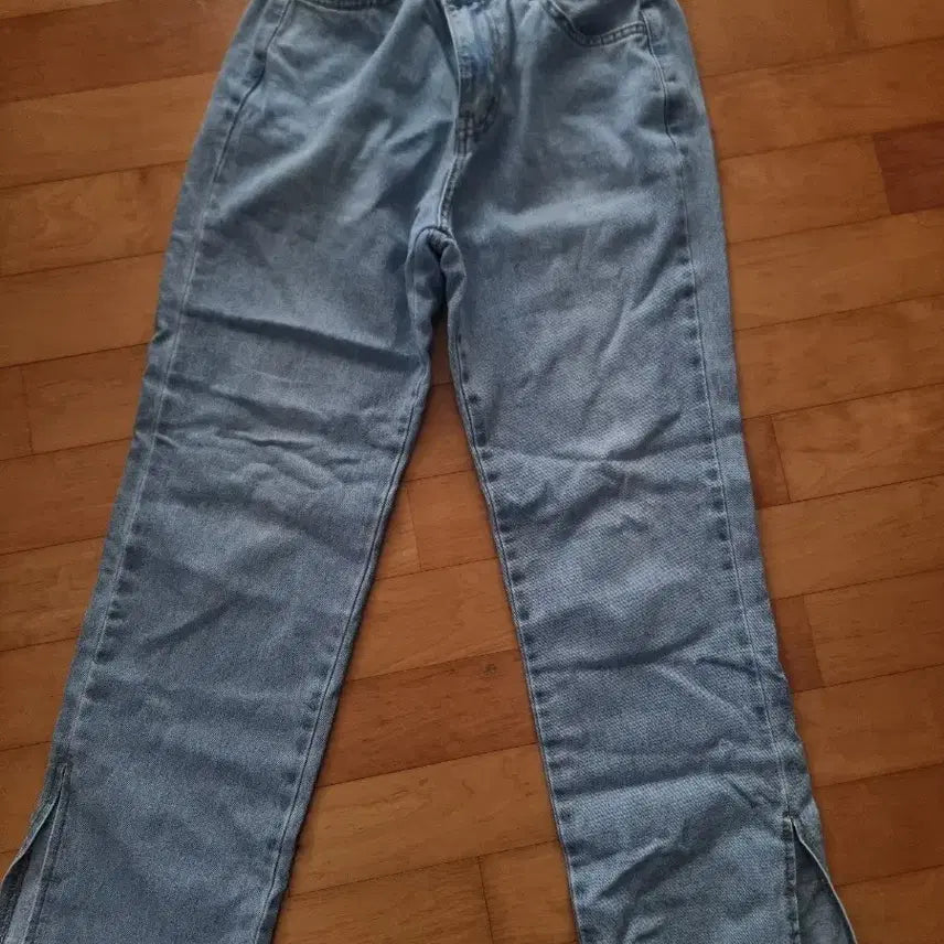 [BUNJANG] Light Wash Split Denim Pants / 연청 스플릿 데님 팬츠