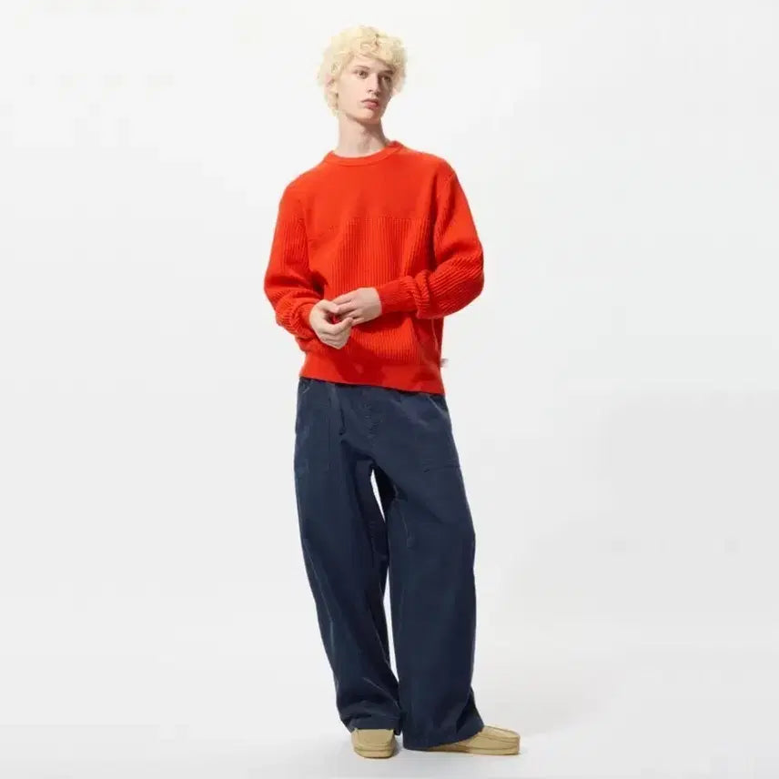 [BUNJANG] Uniqlo x JW Anderson Corduroy Pants Navy / 유니클로 JW앤더슨 코듀로이 팬츠 네이비