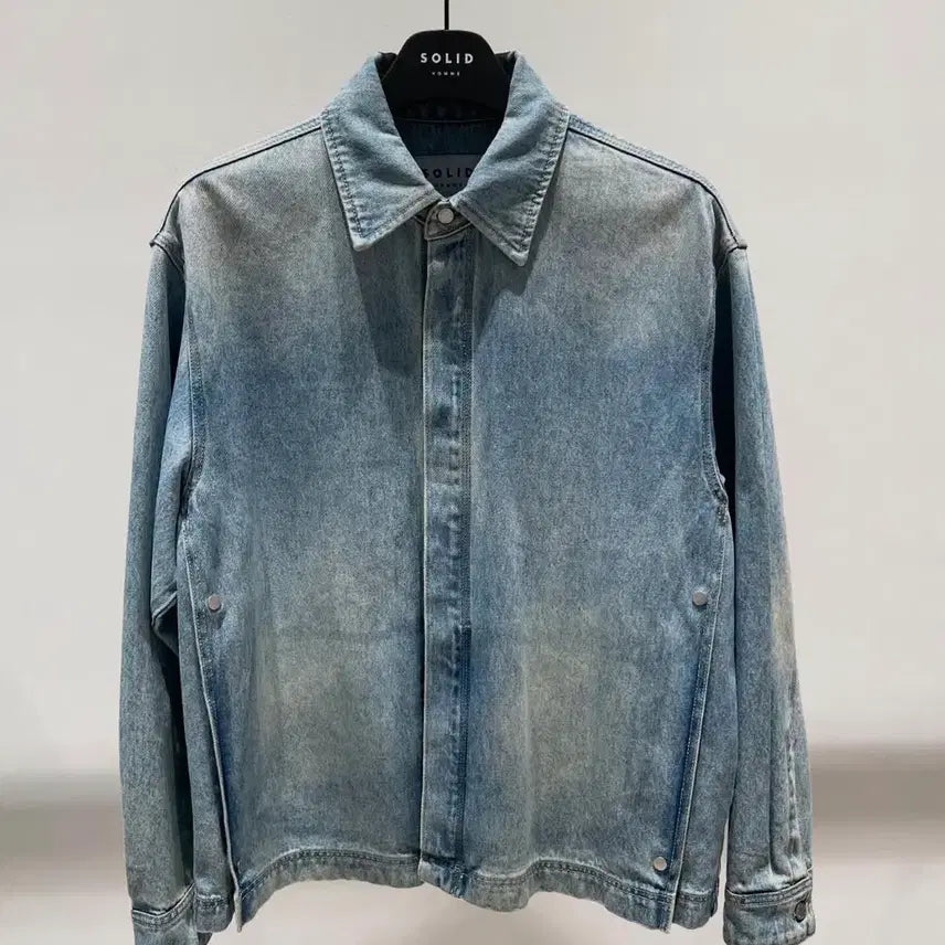 [BUNJANG] Solid Homme Denim Shirt / [46]솔리드옴므 데님셔츠