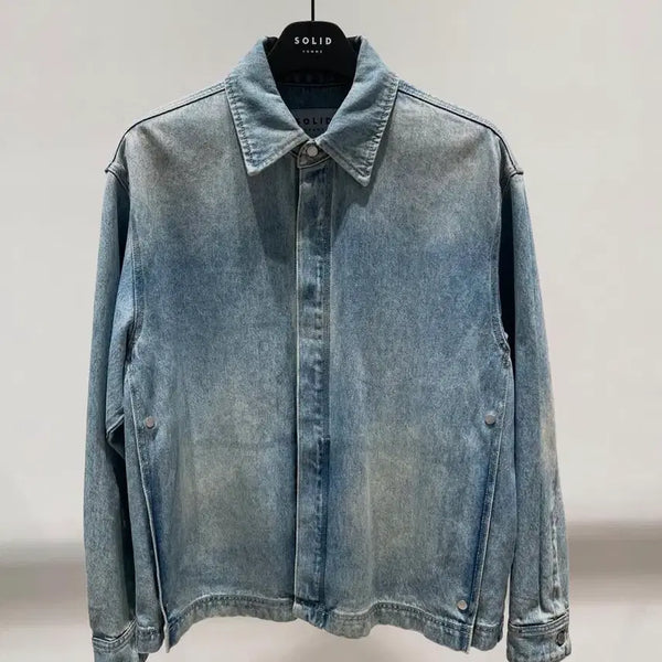 [BUNJANG] Solid Homme Denim Shirt / [46]솔리드옴므 데님셔츠