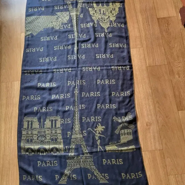 [BUNJANG] Parisian Eiffel Tower Print Scarf / 파리감성머플러