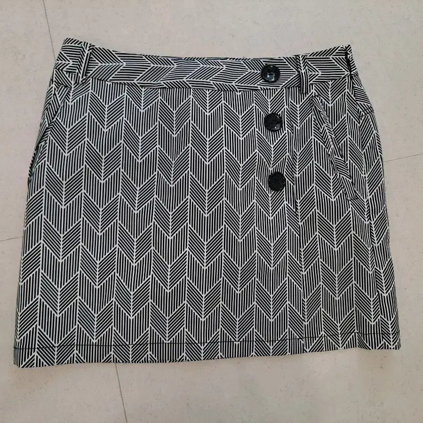 [BUNJANG] WAAC Pattern Design Golf Skirt / WAAC 패턴 디자인 골프 스커트