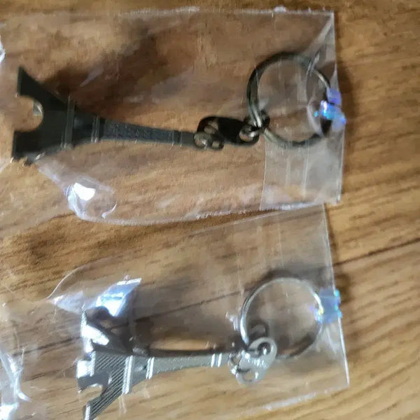 [BUNJANG] Eiffel Tower Accessory Keychain Set (2 pcs) / 에펠탑모형액세사리키링2개세트