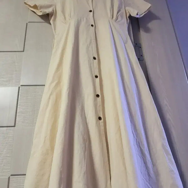 [BUNJANG] Beige Long Dress / 마 롱원피스 베이색