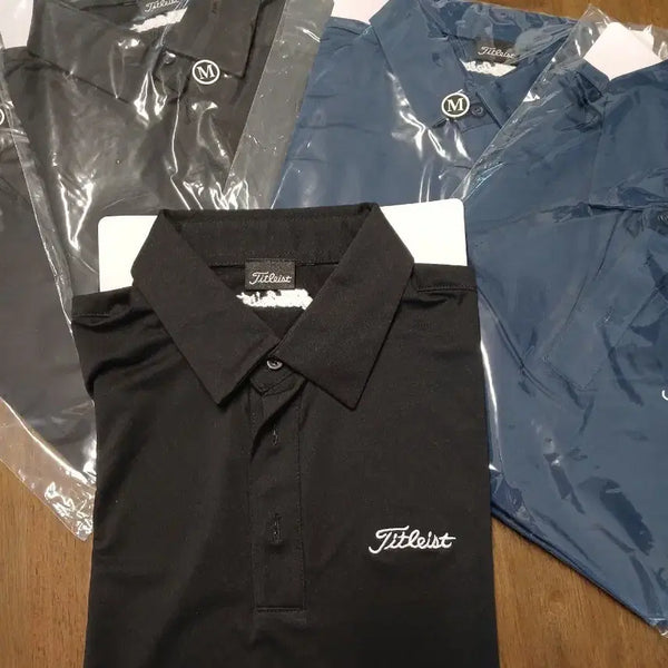 [BUNJANG] Titleist Golf Short Sleeve Polo Shirt Black/Navy / 타이틀리스트 골프 반팔 폴로티셔츠 블랙/네이비