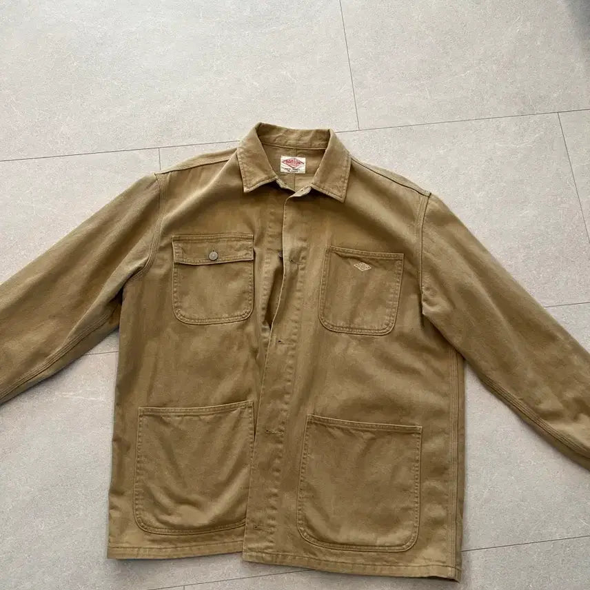 [BUNJANG] Dannton Cotton Trucker Hunting Jacket Beige 50 / 단톤 셔츠형 자켓 트러커 헌팅자켓 50