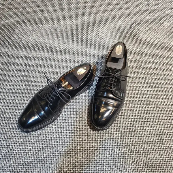 [BUNJANG] Loake 771b Glossy Black Leather Plain-toe Derby Shoes (UK 7) / 로크 771b 유광블랙Uk7