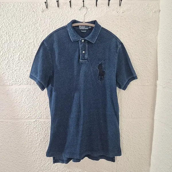 [BUNJANG] Polo Ralph Lauren Big Pony Washed Short Sleeve Polo Shirt / 폴로 랄프로렌 빅포니 워싱 반팔 카라티