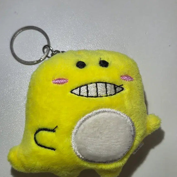 [BUNJANG] Yellow Dinosaur Plush Keychain / 일택포 0.55) 노란색 공룡 인형 키링