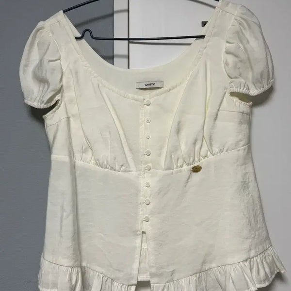 [BUNJANG] Anoetic Ribbon Puff Blouse / Anoetic 리본 퍼프 블라우스
