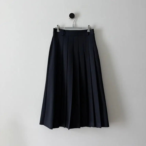 [BUNJANG] Navy Pleated Skirt / 네이비 플리츠 스커트