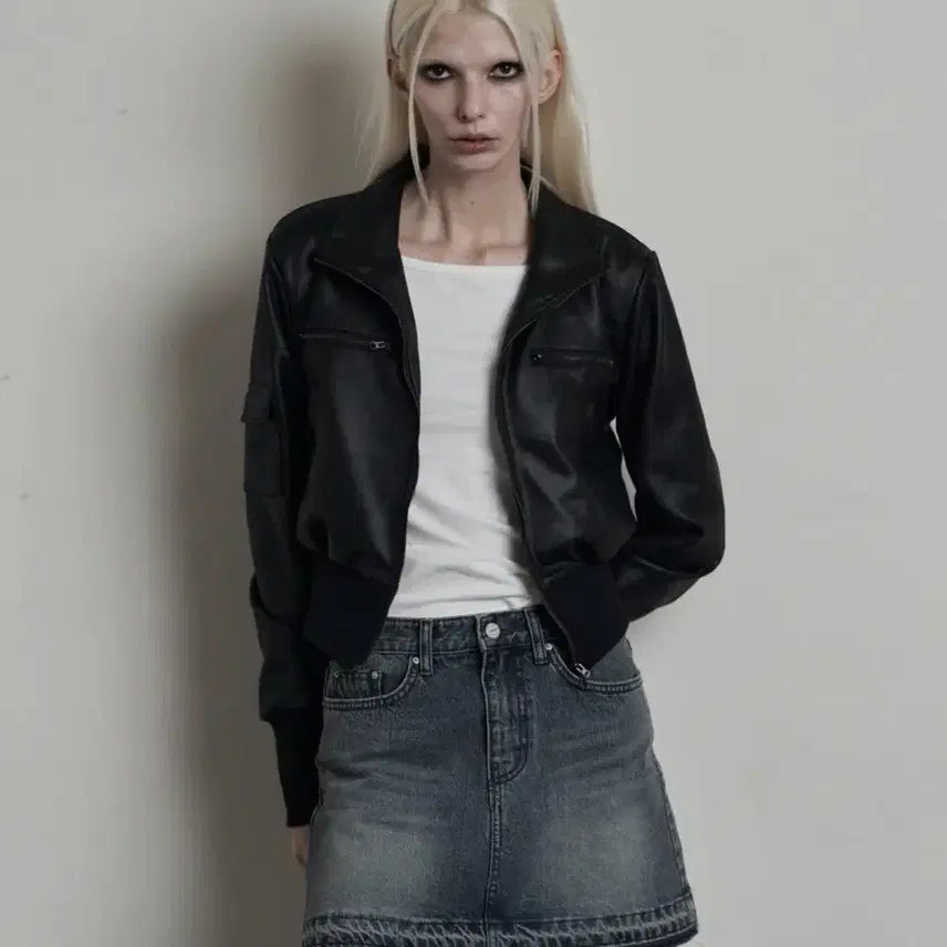[BUNJANG] Unive Vintage Suede Two Way Leather Jacket / 무신사 어니브 빈티지 레더 자켓 VINTAGE SUEDE TWO WAY