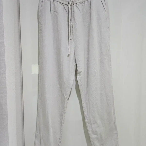 [BUNJANG] COS Linen Blend Elastic Waist Pants / cos 아이보리 팬츠