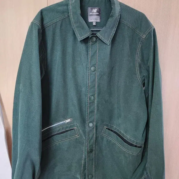 [BUNJANG] New Balance Corduroy Coach Jacket Green 105 / 뉴발란스 그린 코치자켓 (105)
