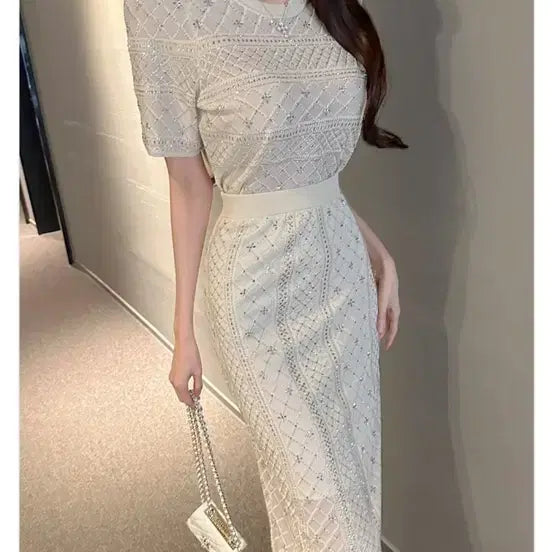 [BUNJANG] Rachael Imported Short Sleeve T-Shirt Beige / 수입의류 반팔 라첼