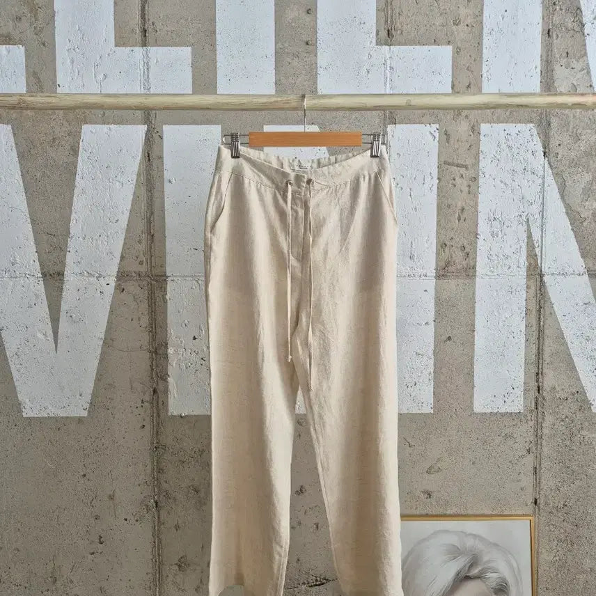 [BUNJANG] Linen Wide Fit Basic Pants / 린넨 와이드기본핏 팬츠