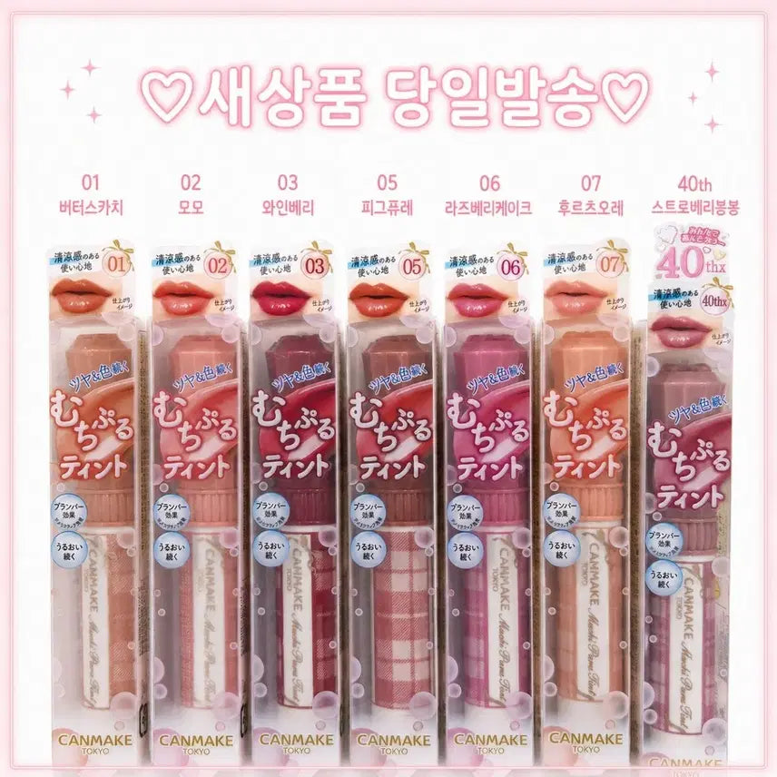 [BUNJANG] Canmake Melty Plumper Tint - Melty Plum / 01 버터스카치) 캔메이크 무치푸루 틴트 멜티 플럼퍼 플럼핑