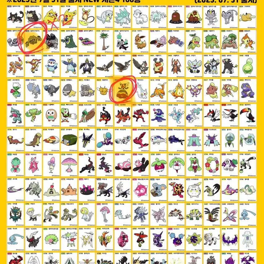 [BUNJANG] Pokemon Season 4 Tteokbokki Stickers (Sealed) - Combee & Alolan Graveler / (미개봉) 포켓몬 시즌4 띠부씰 비퀸 알로라데구리 2025 데굴이
