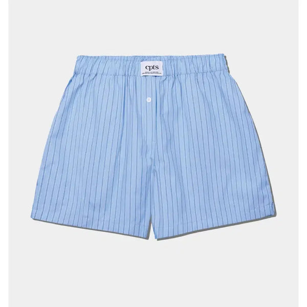 [BUNJANG] CPTS Unisex Label Trunk Shorts Sky Blue / 씨피티에스 남녀공용 라벨 트렁크 쇼츠 스카이블루 반바지 유니섹스 cpts