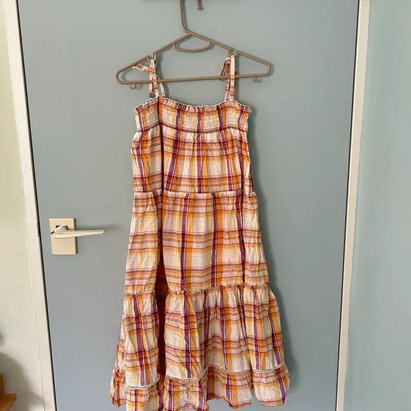 [BUNJANG] Selnny Vintage Check Dress / 셀니 빈티지 체크 원피스 휴양지룩 바캉스룩 모리걸