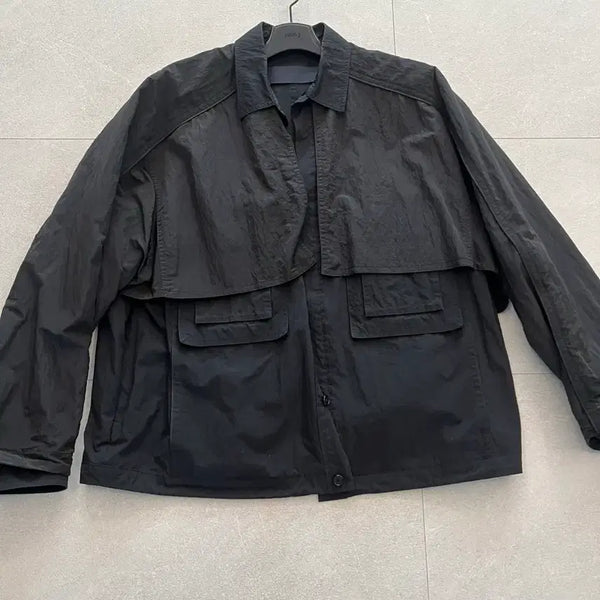 [BUNJANG] JUUN.J Nylon Shirt Jacket Black / 준지 나일론 셔츠형 자켓 블랙컬러 46