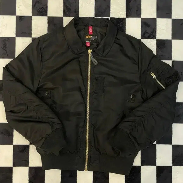 [BUNJANG] Alpha Industries MA-1 Bomber Jacket / 알파인더스트리 블랙 MA-1 봄버 자켓