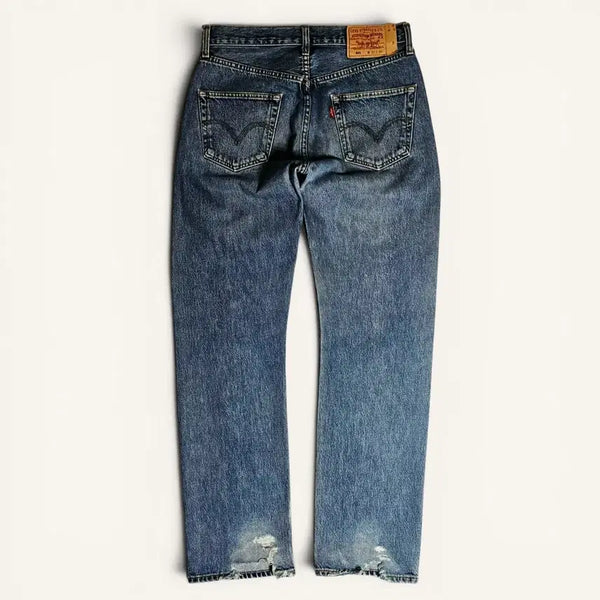 [BUNJANG] Levi's 501 Vintage 00s Distressed Straight Fit Denim / [32][리바이스]00's 501 백 디스트로이드 스트레이트 핏 데님