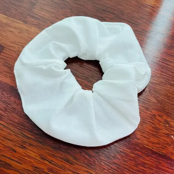 [BUNJANG] White Scrunchie Hair Tie / 새상품// 화이트 곱창밴드
