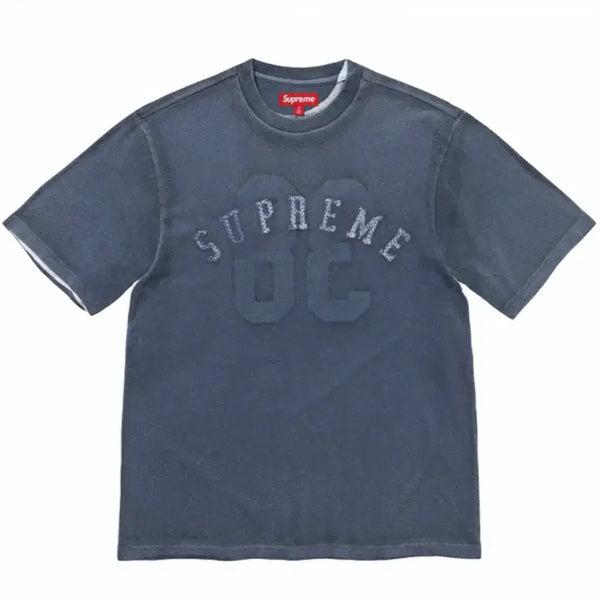 [BUNJANG] Supreme Overprint Short Sleeve Top Navy / L 슈프림 오버프린트 숏슬리브 탑 네이비 - 25FW