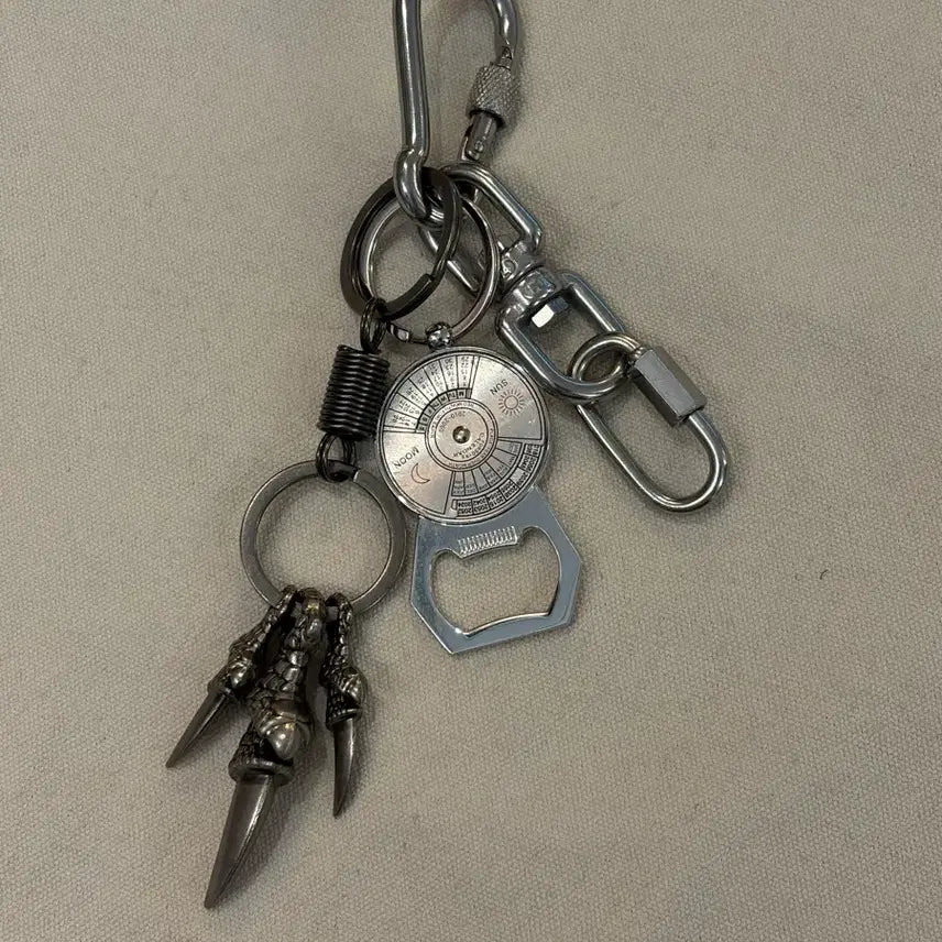 [BUNJANG] Lunar Orbit Handmade Metal Keyring with Moon Phase Opener / Lunar Orbit Keyring
