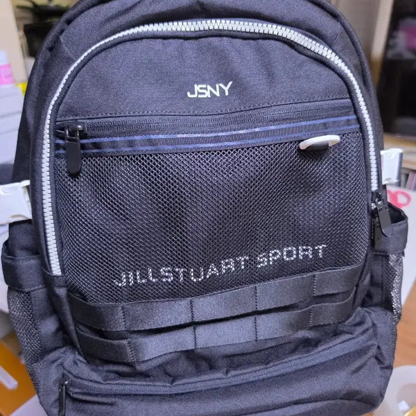 [BUNJANG] JILLSTUART SPORT Black Backpack / 질스튜어트 스포츠 블랙 백팩 JSNY 남여공용