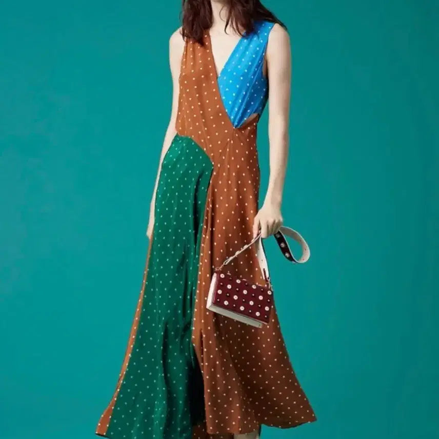 [BUNJANG] Diane von Fürstenberg Silk Long Dress / 다이앤본퍼스텐버그 롱원피스 P