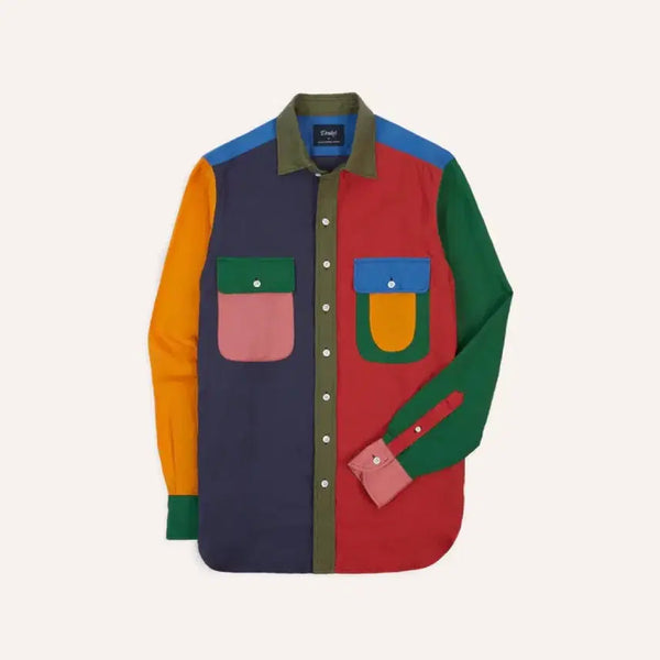 [BUNJANG] Drake's Solid Linen Fun Shirt Multicolor Size S / 드레익스 솔리드 린넨 펀 셔츠 멀티컬러 S사이즈