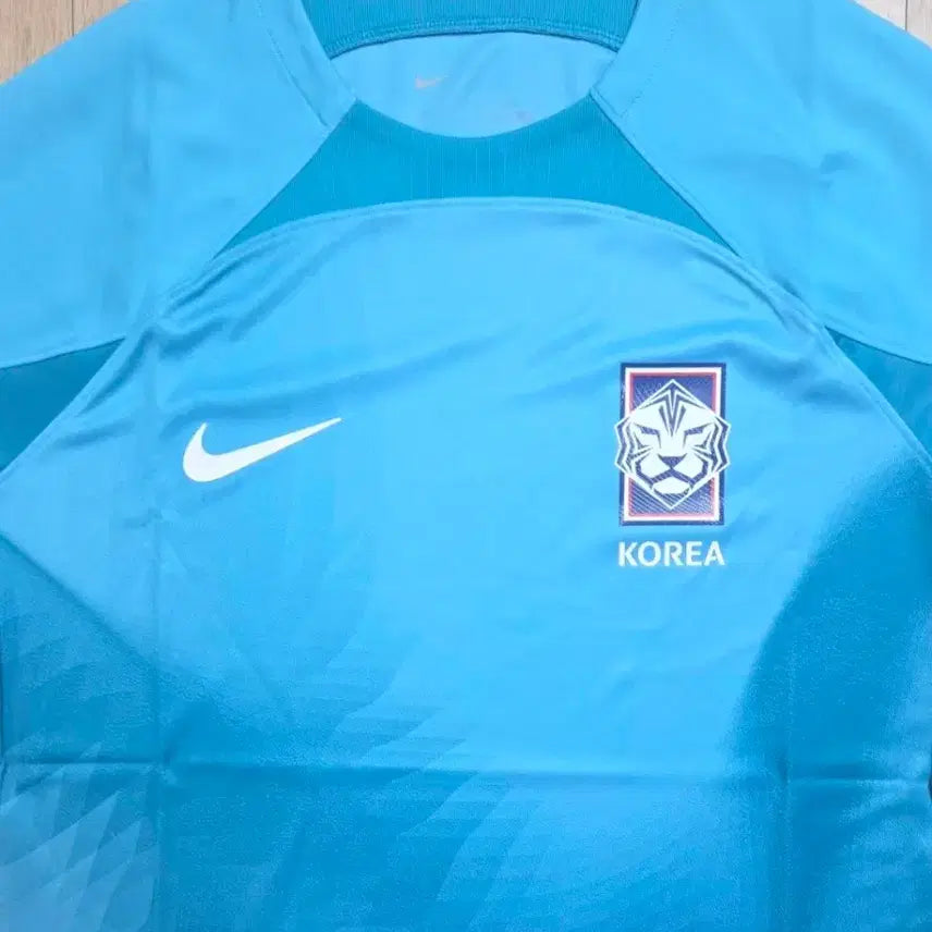 [BUNJANG] Nike Korea National Football Team Sky Blue Training T-Shirt (XL) / 미사용 나이키 한국 축구 국대 하늘색 트레이닝 반팔  XL사이즈 (105